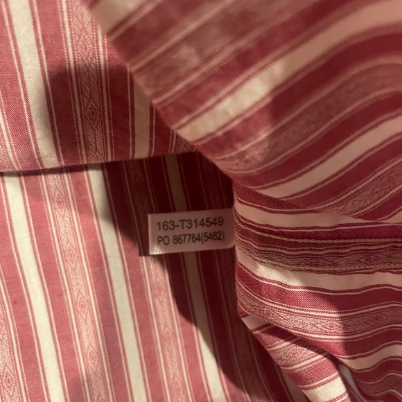 Tommy Bahama Red and White Graphic Striped Button Down Shirt Size Large Csaual - Picture 5 of 7
